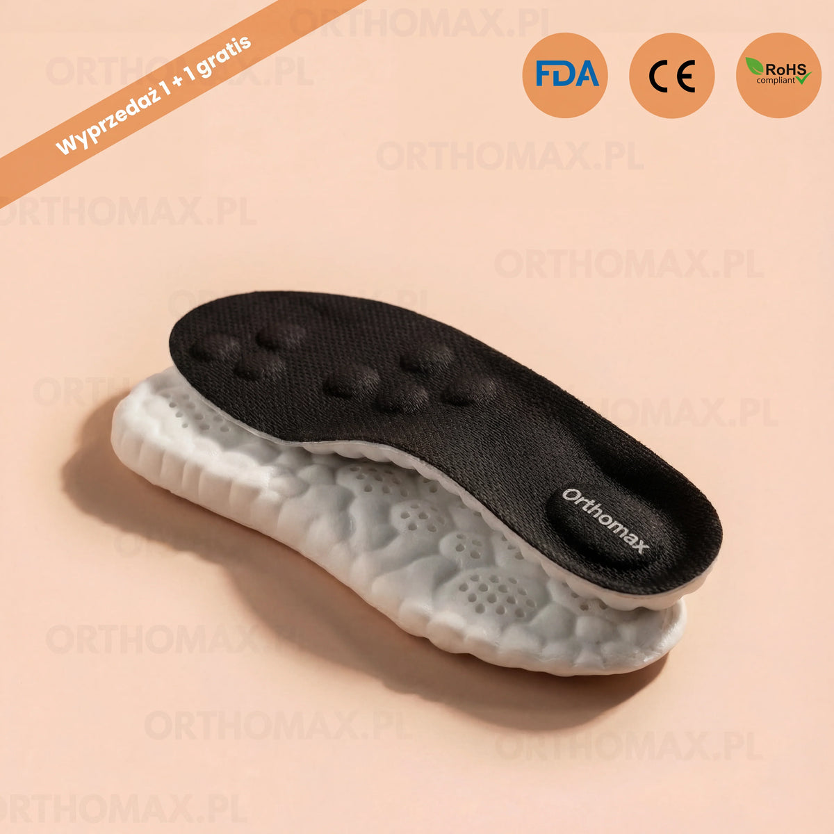 Orthomax Opedyczne do Butów z Ergonomicznym Wsparciem | Komfort i Amortyzacja dla Zdrowia Stóp