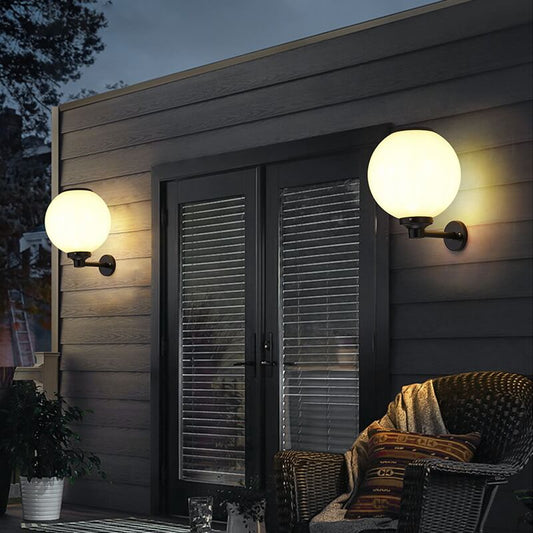 Wodoodporna Lampa Ścienna Solarna Zewnętrzna – Elegancki Design, Ekologiczne Oświetlenie, Rozmiary 20/25/30 cm