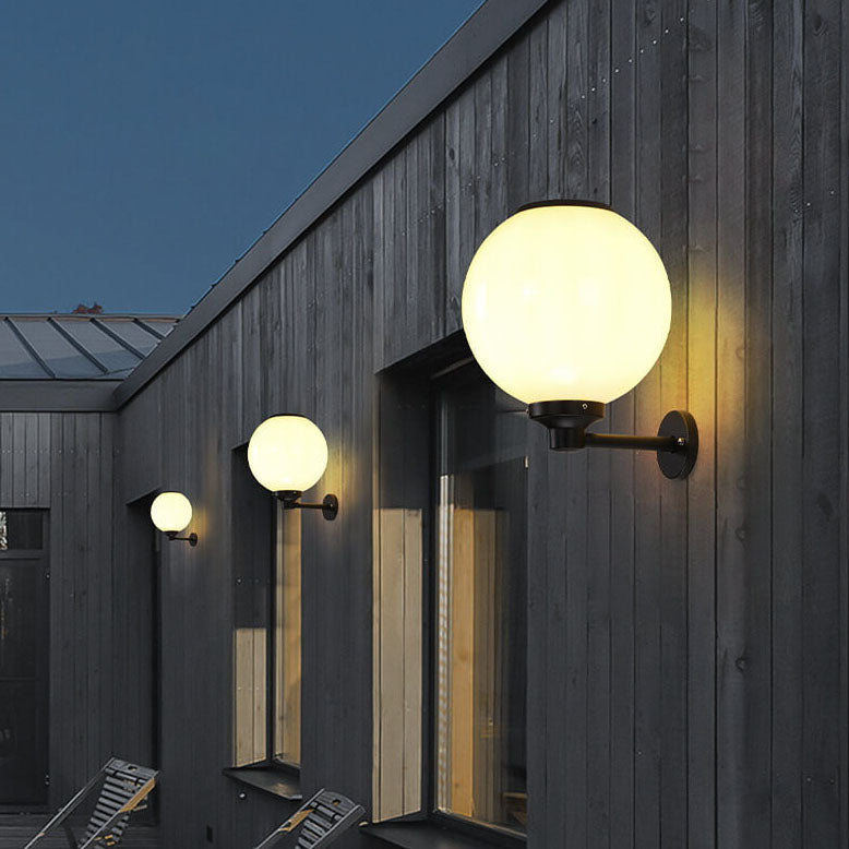 Wodoodporna Lampa Ścienna Solarna Zewnętrzna – Elegancki Design, Ekologiczne Oświetlenie, Rozmiary 20/25/30 cm