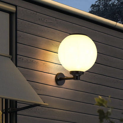 Wodoodporna Lampa Ścienna Solarna Zewnętrzna – Elegancki Design, Ekologiczne Oświetlenie, Rozmiary 20/25/30 cm