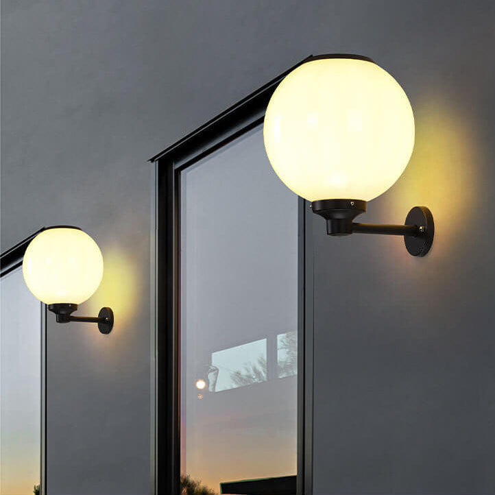Wodoodporna Lampa Ścienna Solarna Zewnętrzna – Elegancki Design, Ekologiczne Oświetlenie, Rozmiary 20/25/30 cm