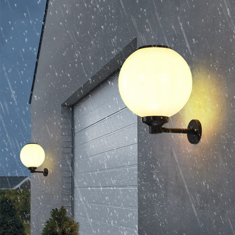 Wodoodporna Lampa Ścienna Solarna Zewnętrzna – Elegancki Design, Ekologiczne Oświetlenie, Rozmiary 20/25/30 cm