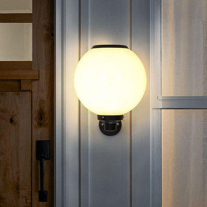 Wodoodporna Lampa Ścienna Solarna Zewnętrzna – Elegancki Design, Ekologiczne Oświetlenie, Rozmiary 20/25/30 cm