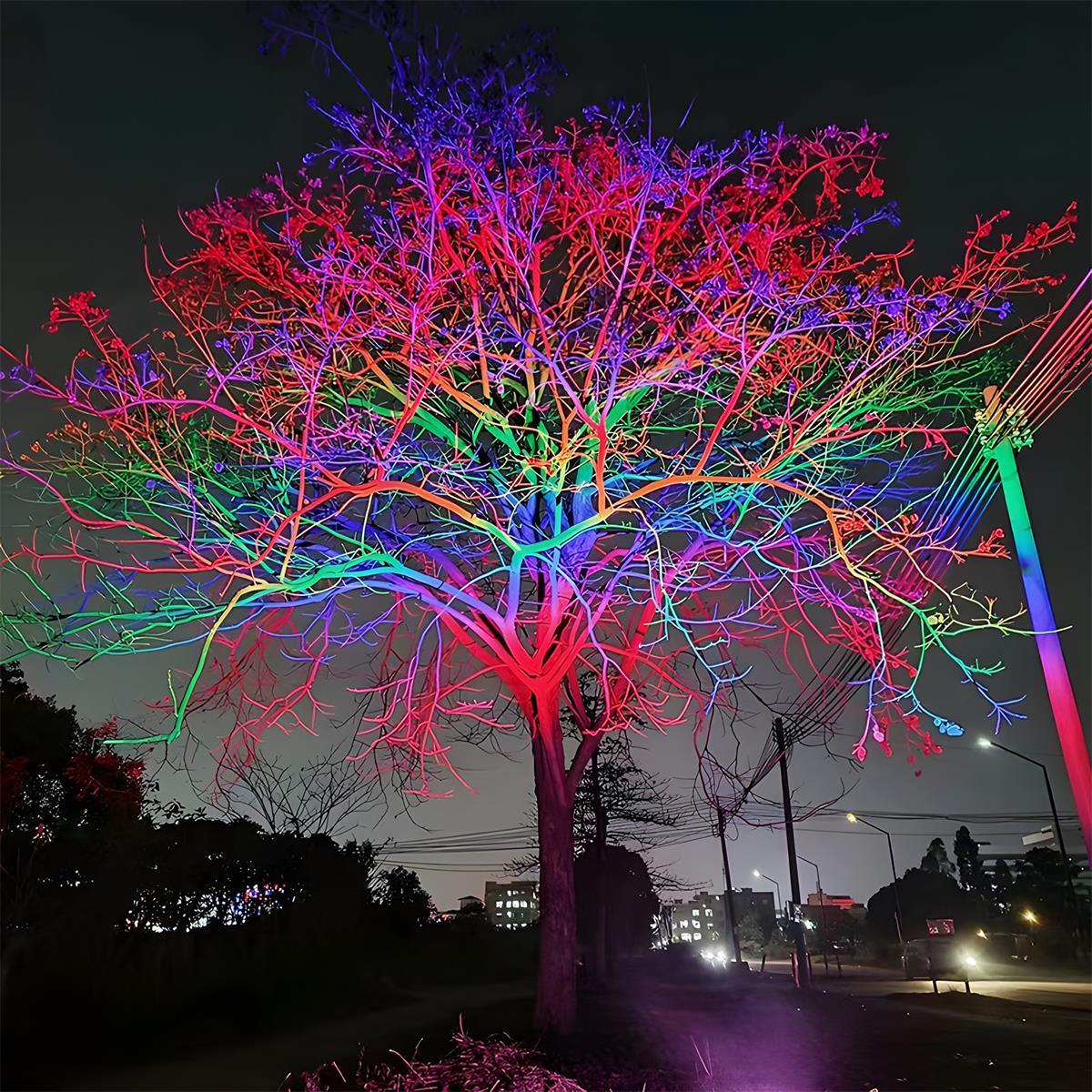 Wodoodporna RGB Lampa Ogrodowa LED do Oświetlenia Krajobrazu