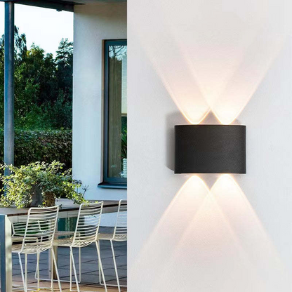 Kinkiet zewnętrzny LED z aluminium – nowoczesna lampa ścienna, różne rozmiary