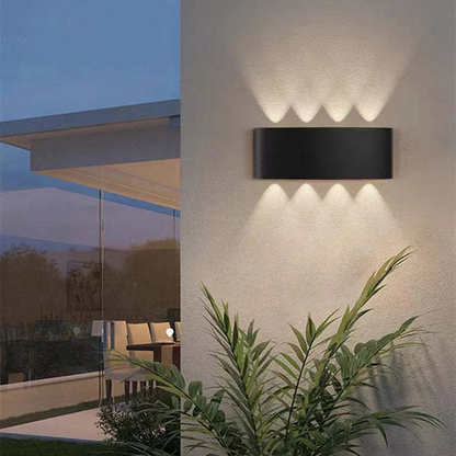 Kinkiet zewnętrzny LED z aluminium – nowoczesna lampa ścienna, różne rozmiary