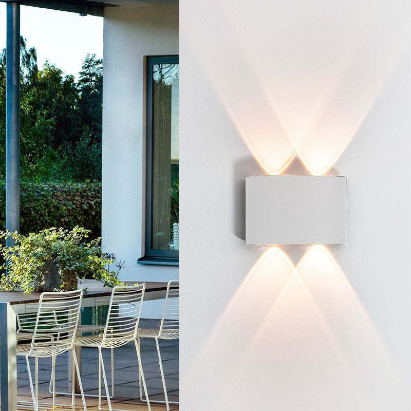 Kinkiet zewnętrzny LED z aluminium – nowoczesna lampa ścienna, różne rozmiary