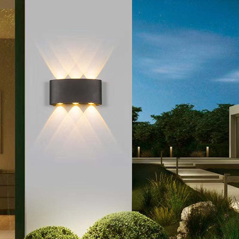 Kinkiet zewnętrzny LED z aluminium – nowoczesna lampa ścienna, różne rozmiary