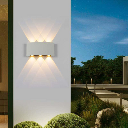 Kinkiet zewnętrzny LED z aluminium – nowoczesna lampa ścienna, różne rozmiary