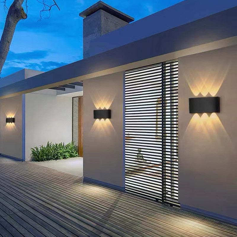 Kinkiet zewnętrzny LED z aluminium – nowoczesna lampa ścienna, różne rozmiary