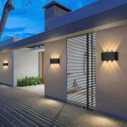 Kinkiet zewnętrzny LED z aluminium – nowoczesna lampa ścienna, różne rozmiary