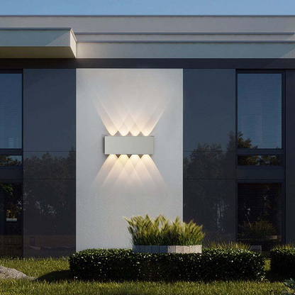Kinkiet zewnętrzny LED z aluminium – nowoczesna lampa ścienna, różne rozmiary