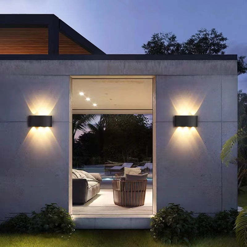 Kinkiet zewnętrzny LED z aluminium – nowoczesna lampa ścienna, różne rozmiary