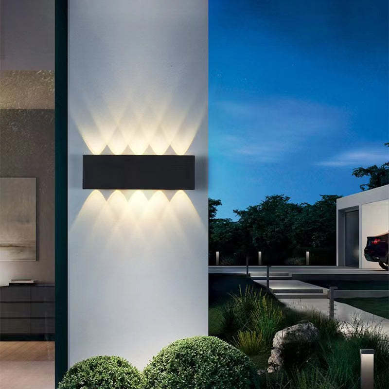 Kinkiet zewnętrzny LED z aluminium – nowoczesna lampa ścienna, różne rozmiary