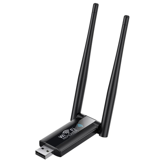 Wzmacniacz Wi-Fi 300 Mbps | Mocny Wzmacniacz Sygnału Wi-Fi z Zasilaniem USB | Stabilne Połączenie dla Domu