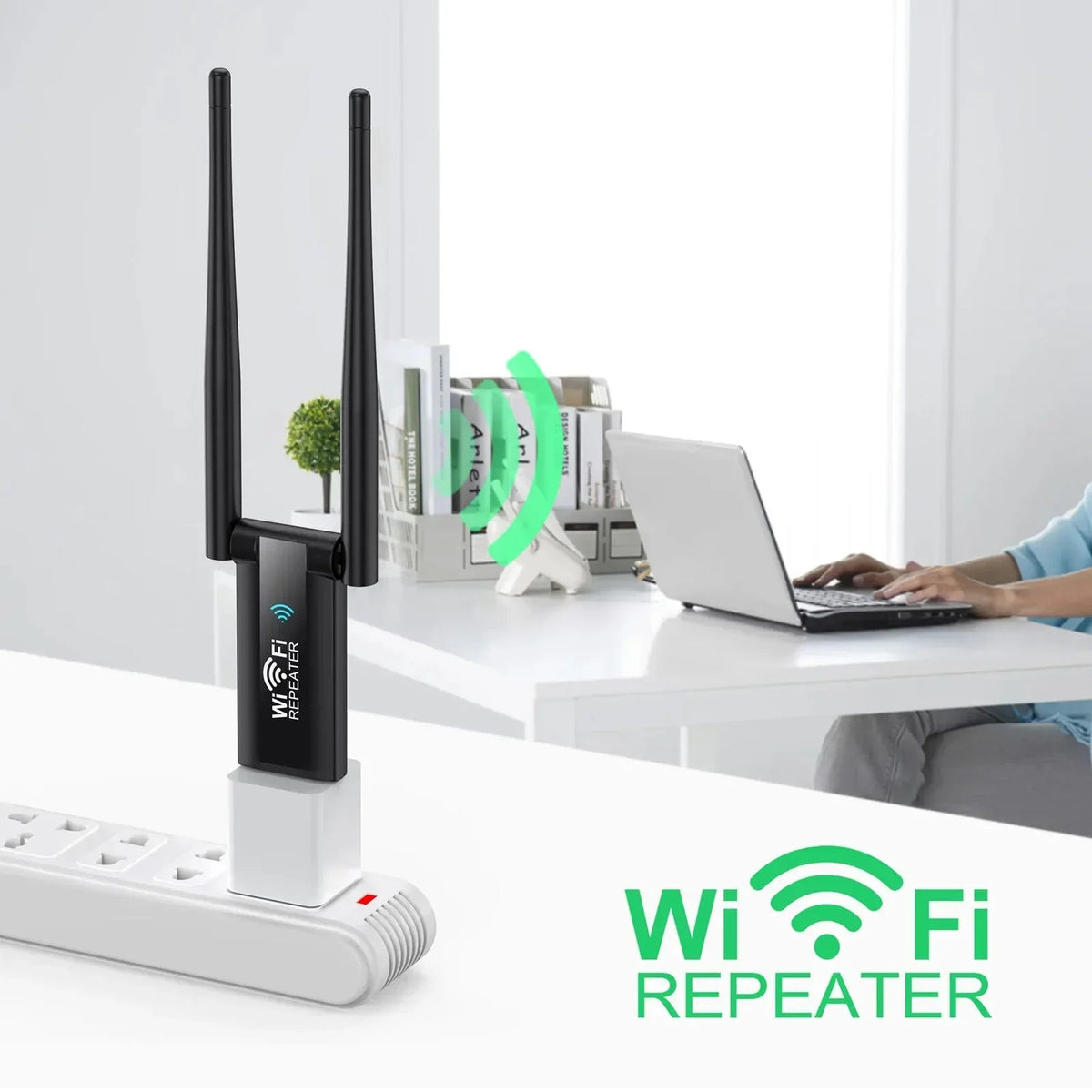 Wzmacniacz Wi-Fi 300 Mbps | Mocny Wzmacniacz Sygnału Wi-Fi z Zasilaniem USB | Stabilne Połączenie dla Domu