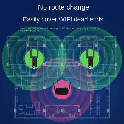 Wzmacniacz Wi-Fi 300 Mbps | Mocny Wzmacniacz Sygnału Wi-Fi z Zasilaniem USB | Stabilne Połączenie dla Domu