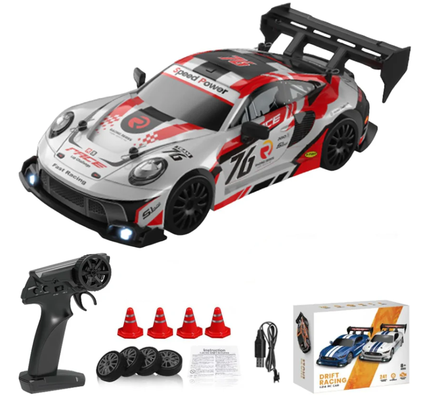 Zdalnie Sterowane Auto RC 1:24 z Wysoką Prędkością | Idealne do Wyścigów i Akrobacji