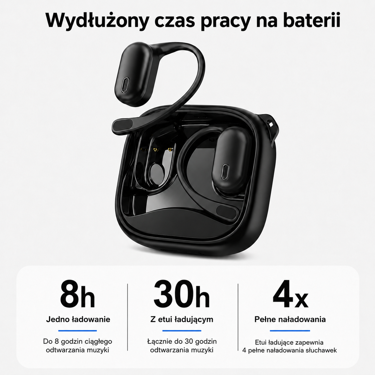 Inteligentne Słuchawki z Tłumaczem AI i Ekranem LCD | Wysoka Jakość Dźwięku dla Lepszego Doświadczenia