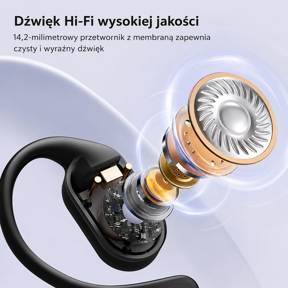 Inteligentne Słuchawki z Tłumaczem AI i Ekranem LCD | Wysoka Jakość Dźwięku dla Lepszego Doświadczenia