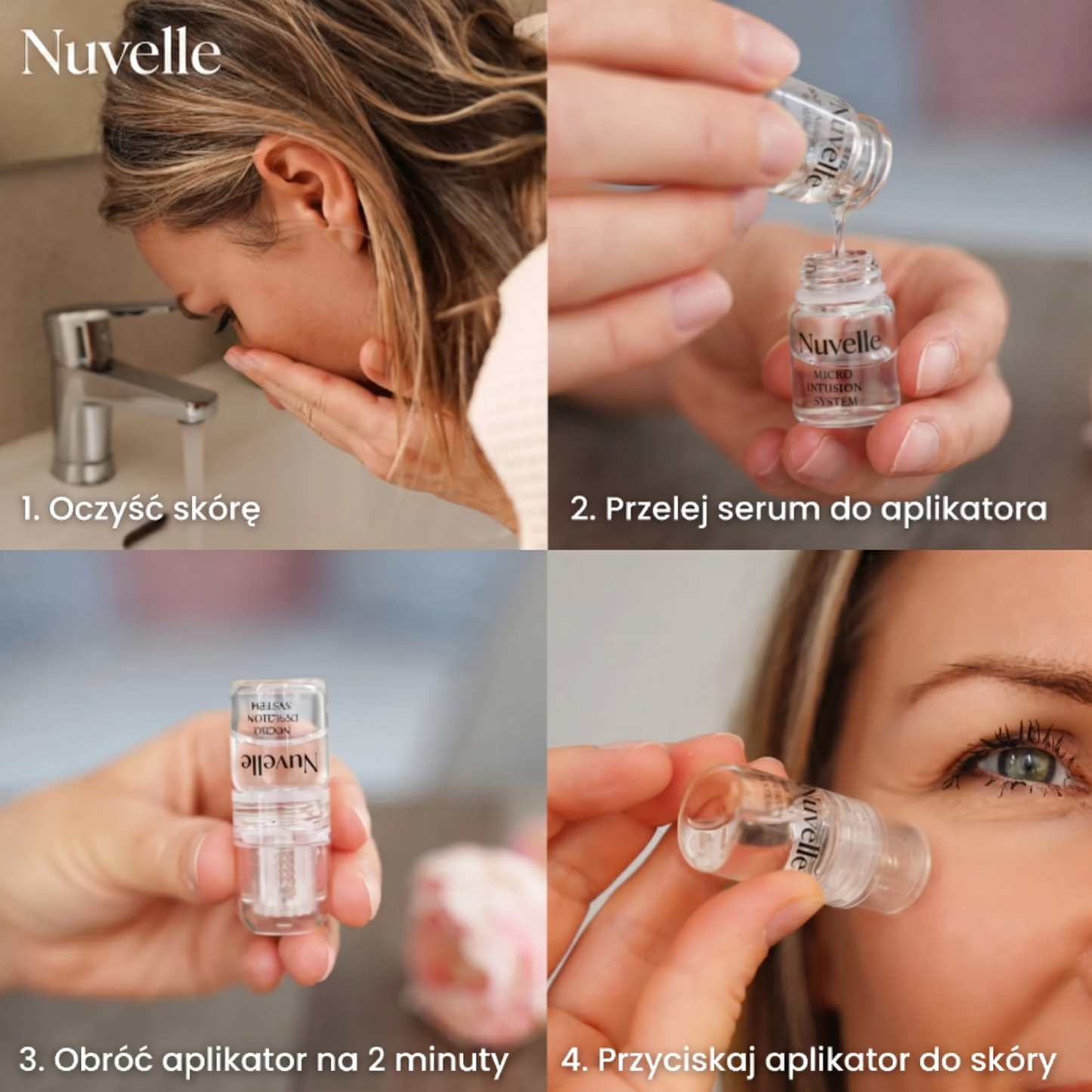 Zestaw Nawilżający Mikroinfuzji z Serum Nuvelle do Wszystkich Typów Skóry
