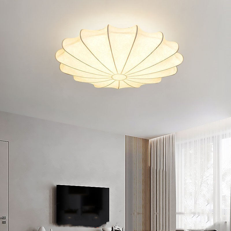 Lampa sufitowa jedwabna w stylu japońskim