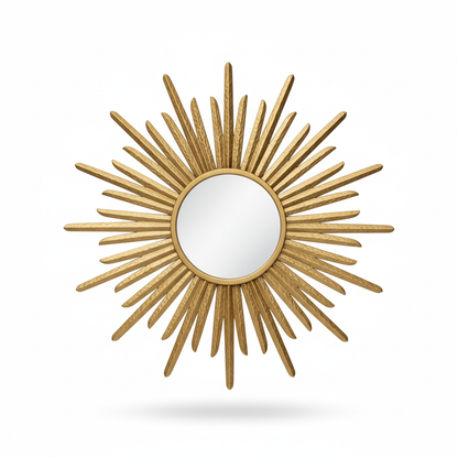 Lustro ścienne Słońce