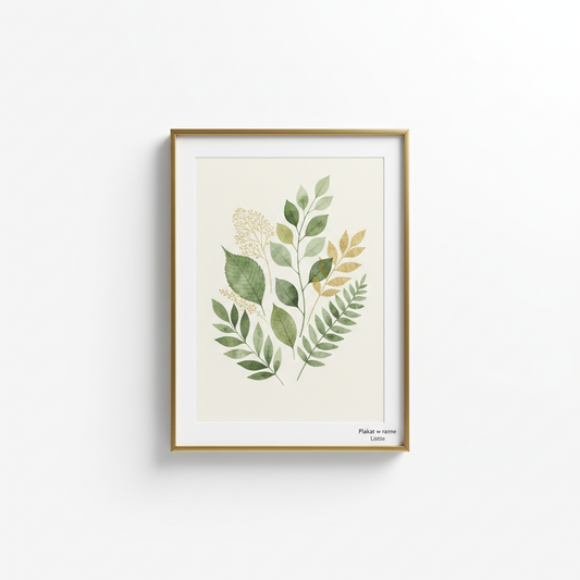 Plakat w ramie Liście