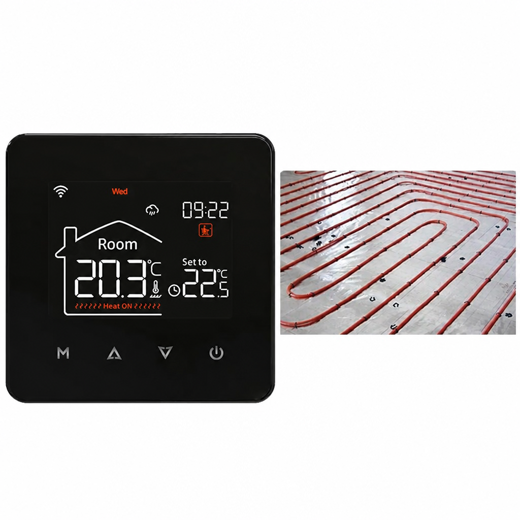 Inteligentny Termostat WiFi Elektroniczny do Ogrzewania Pokojowy - 7