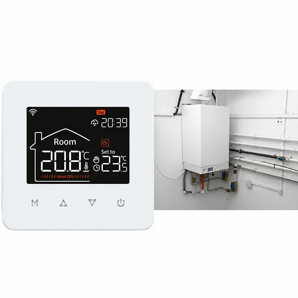 Inteligentny Termostat WiFi Elektroniczny do Ogrzewania Pokojowy - 10