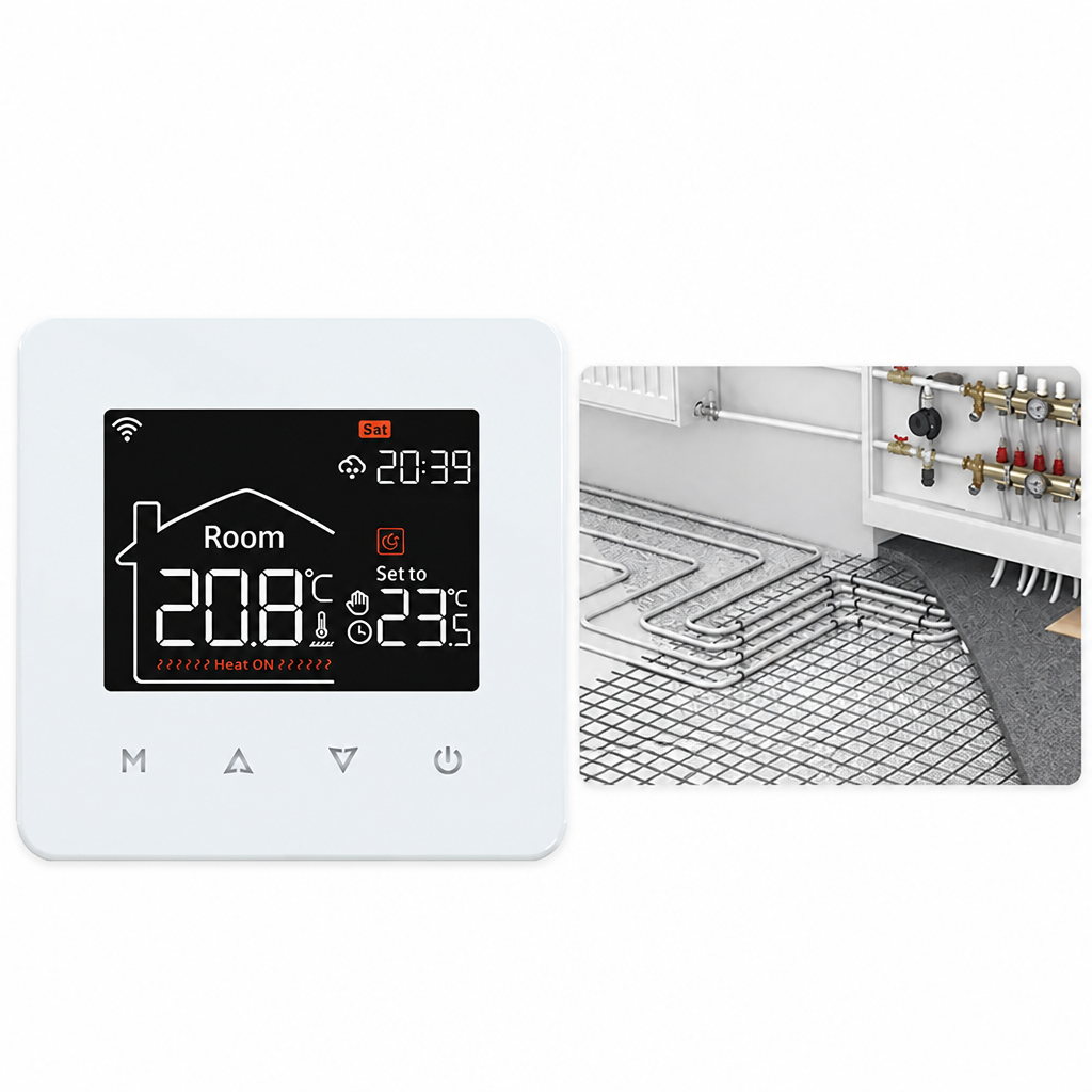 Inteligentny Termostat WiFi Elektroniczny do Ogrzewania Pokojowy - 11