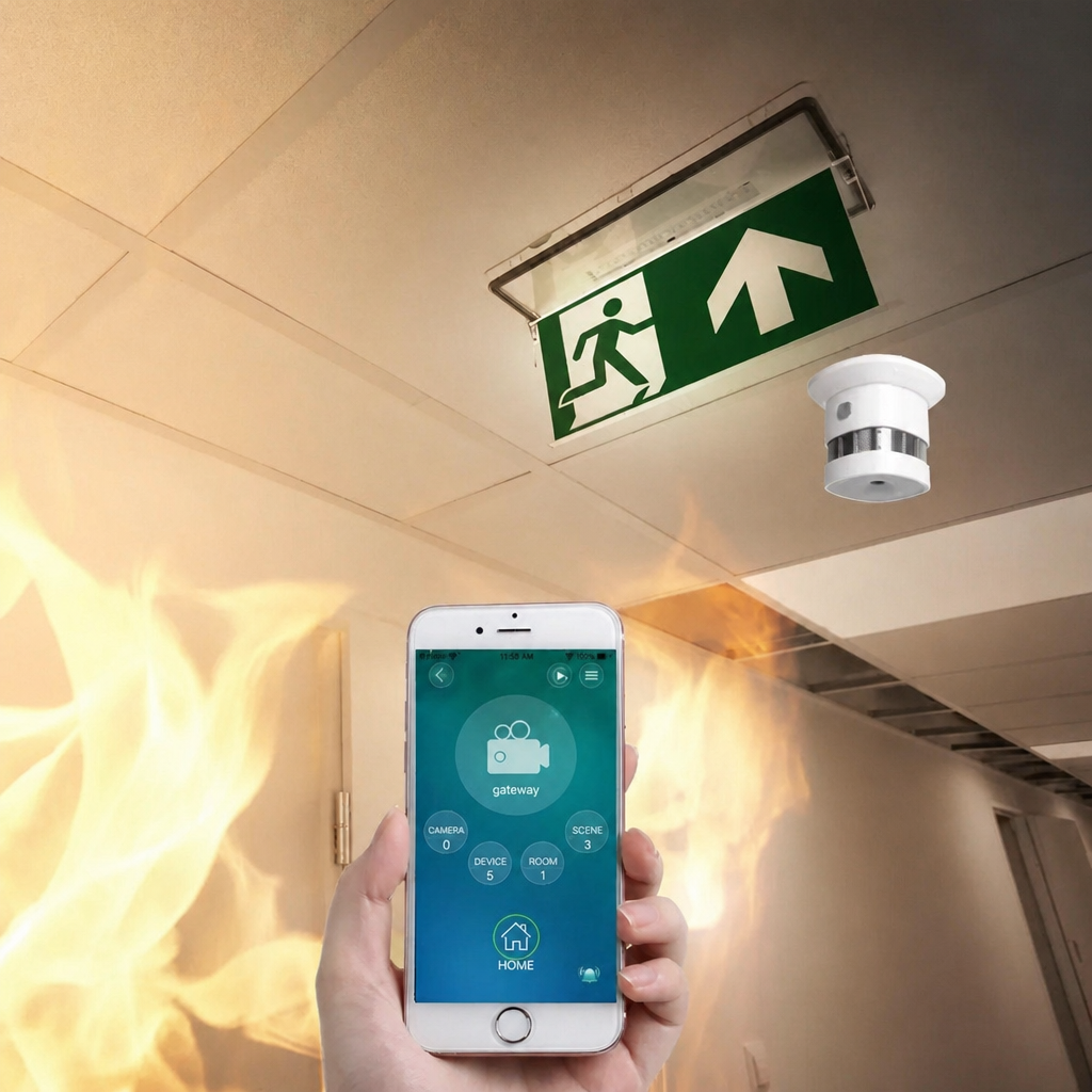 Czujnik Dymu i Czadu HEIMAN Zigbee Mini Inteligentny Czujnik Dymu - 5