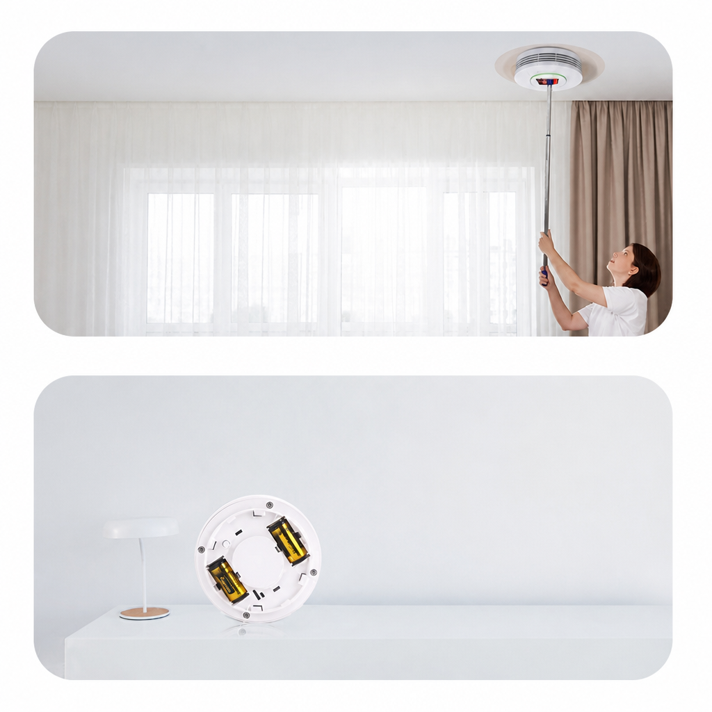 Czujnik Dymu i Czadu Inteligentny Alarm Bezprzewodowy - 5