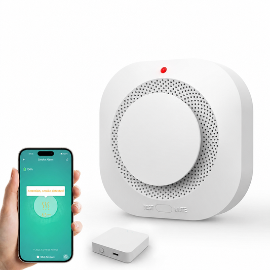 Inteligentna Czujka Dymu ZigBee WiFi z Aplikacja Tuya Smart Life - 1
