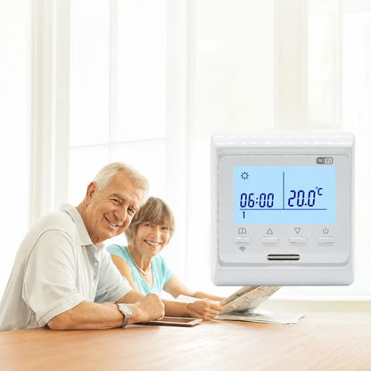 Inteligentny Termostat WiFi Elektroniczny do Ogrzewania Podlogowego z Ekranem LCD - 4