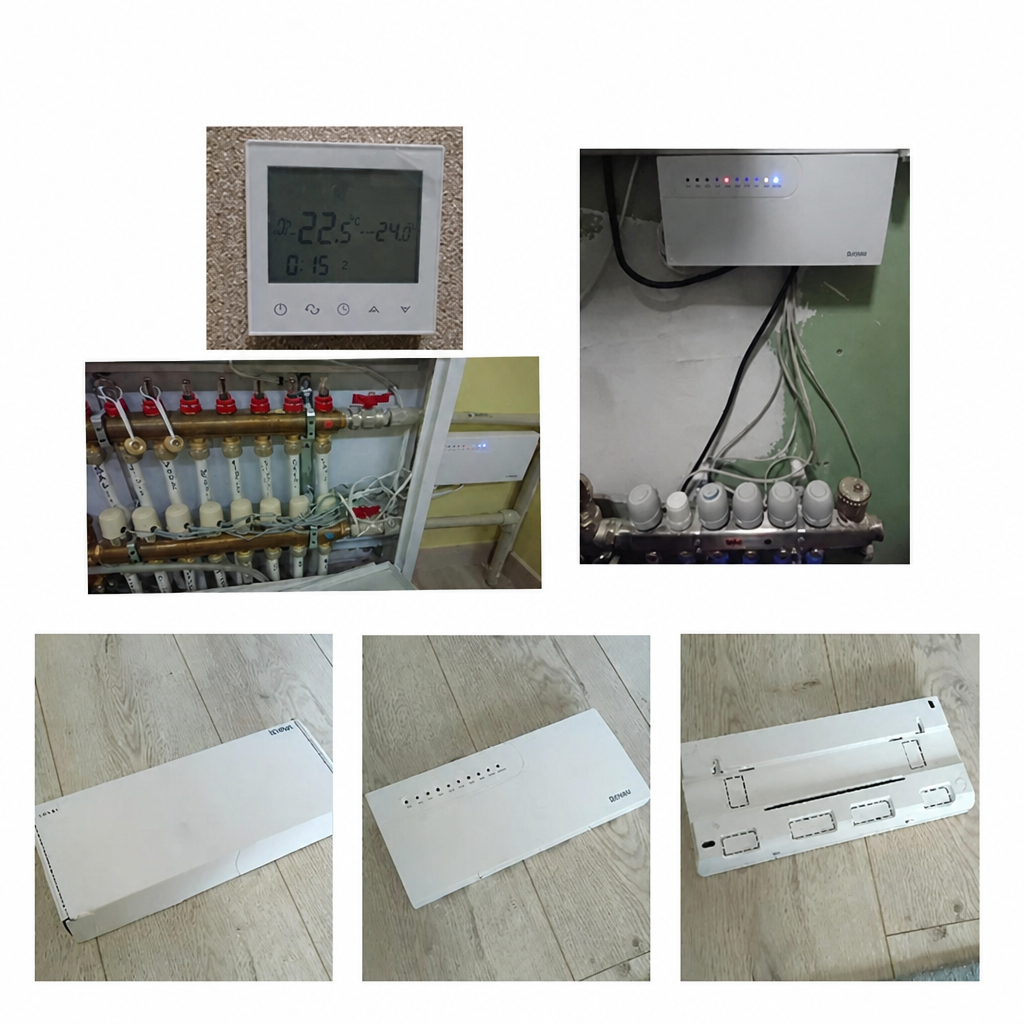 Inteligentny Termostat WiFi Elektroniczny do Ogrzewania Pokojowego 8 Stref - 6