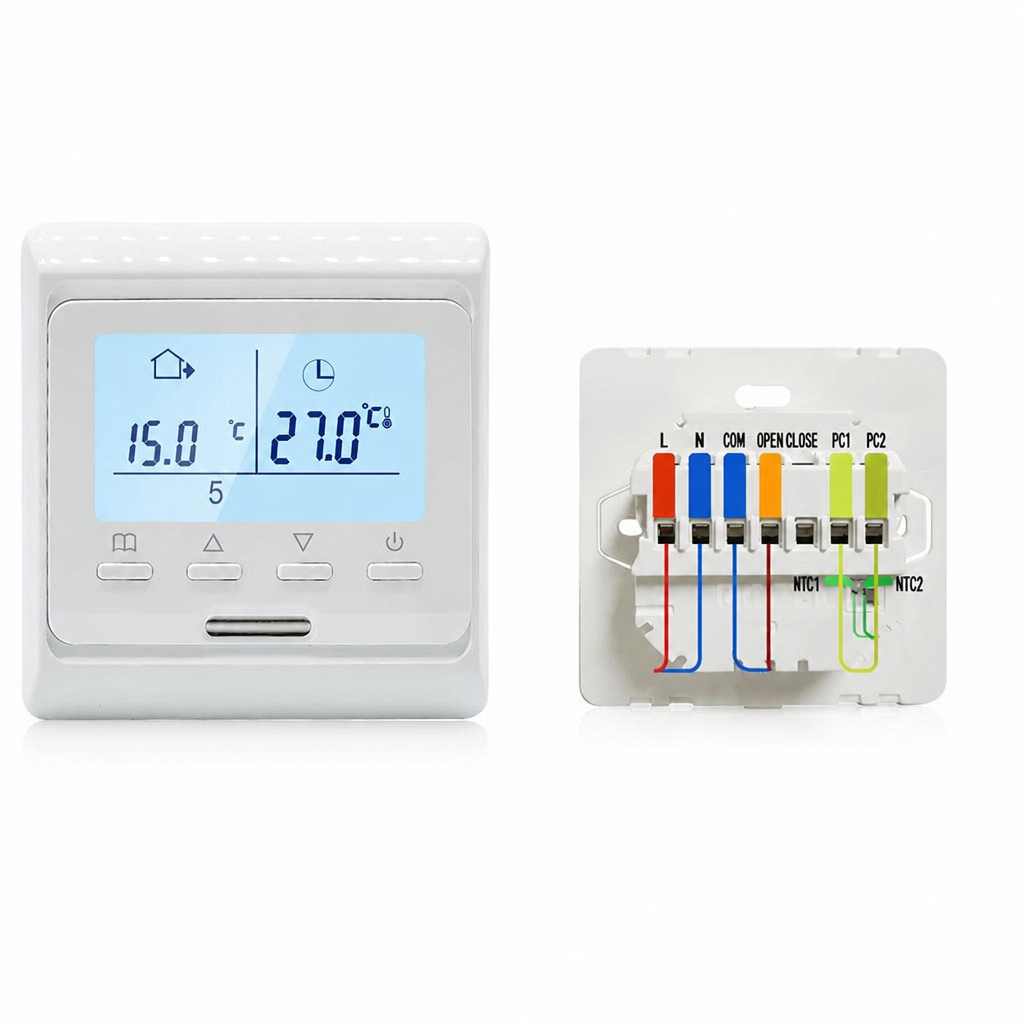 Inteligentny Termostat WiFi Elektroniczny do Ogrzewania Podlogowego z Ekranem LCD - 9