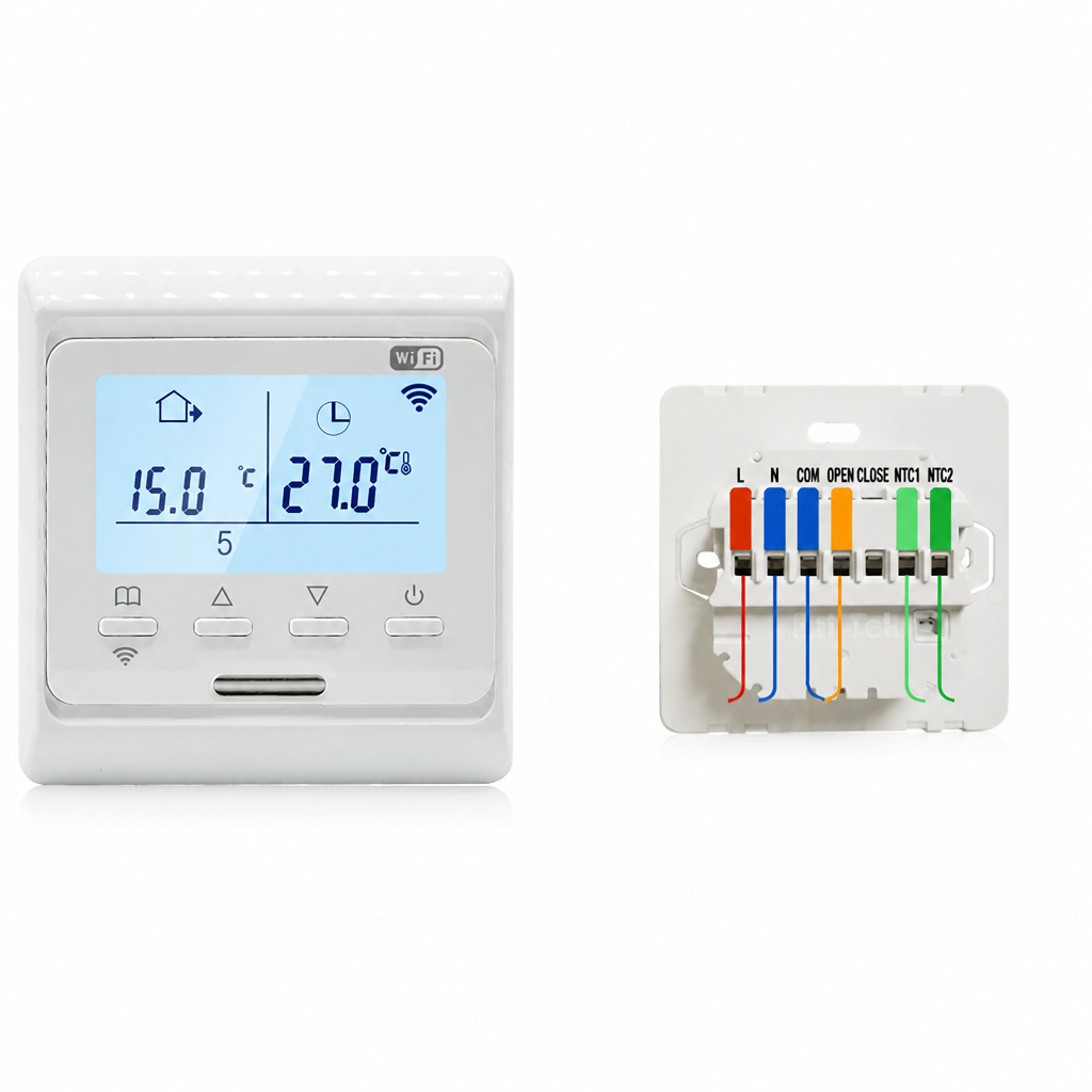 Inteligentny Termostat WiFi Elektroniczny do Ogrzewania Podlogowego z Ekranem LCD - 11