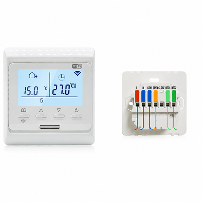 Inteligentny Termostat WiFi Elektroniczny do Ogrzewania Podlogowego z Ekranem LCD - 11