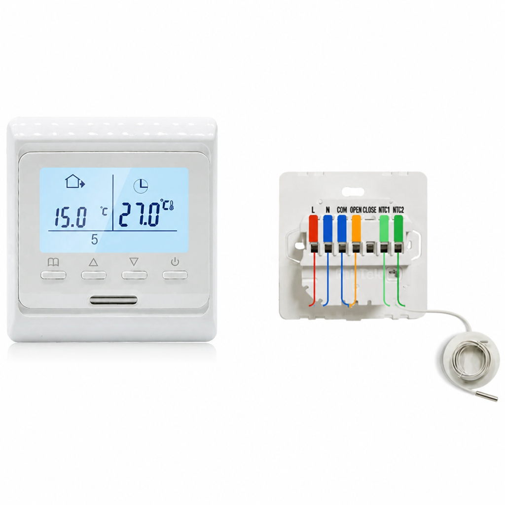 Inteligentny Termostat WiFi Elektroniczny do Ogrzewania Podlogowego z Ekranem LCD - 12