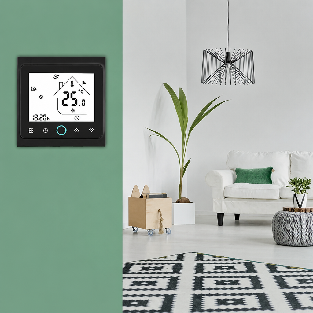 Inteligentny Elektroniczny WiFi Termostat Pokojowy do Klimatyzacji - 3