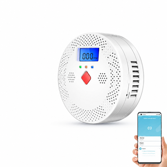 Inteligentny Czujnik Tlenku Węgla WiFi z Alarmem 85dB - 1