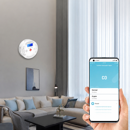 Inteligentny Czujnik Tlenku Węgla WiFi z Alarmem 85dB - 3