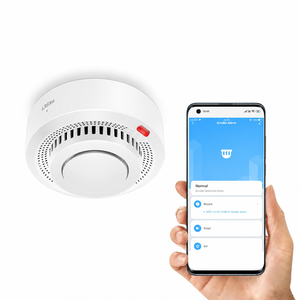 Inteligentny Czujnik Dymu i Czadu WiFi z Alarmem 85dB - 5