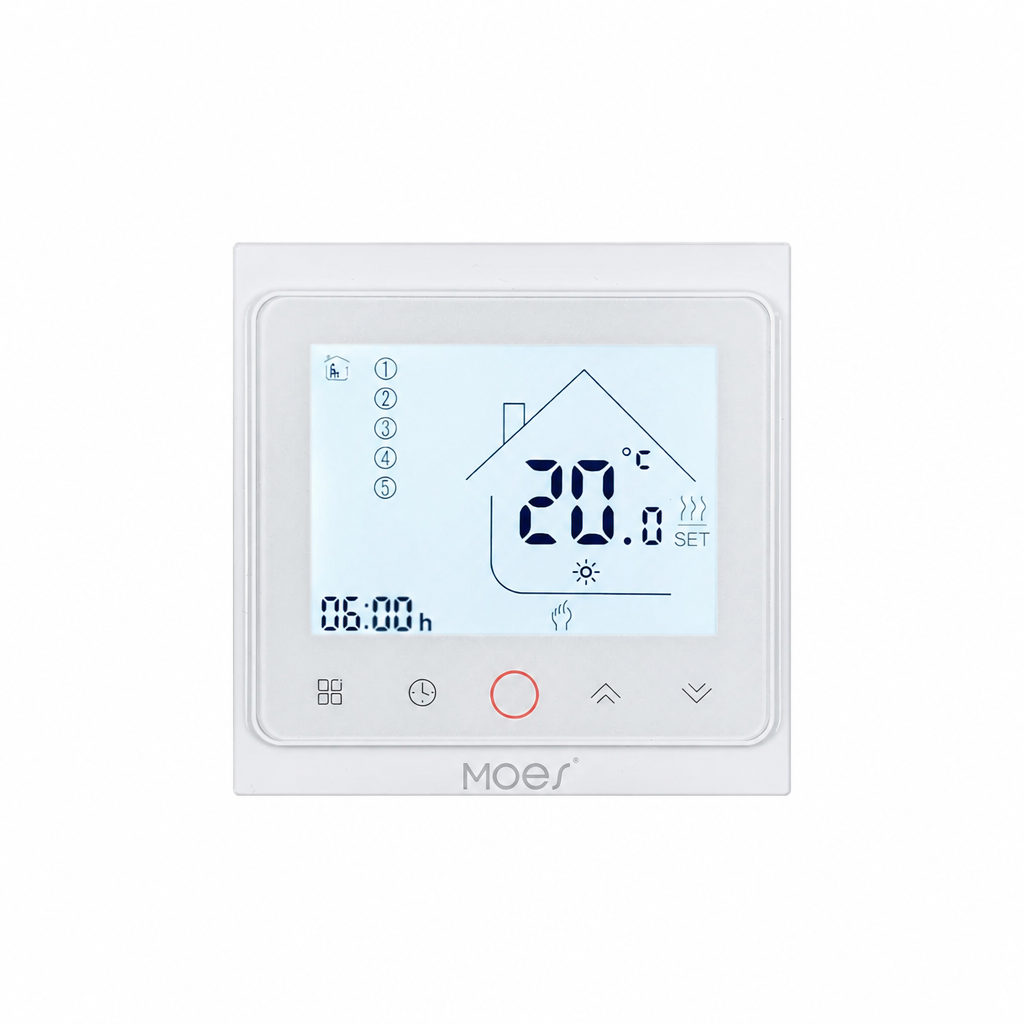 Inteligentny Termostat Elektroniczny Grzejnikowy do Ogrzewania Wodnego i Elektrycznego - 8