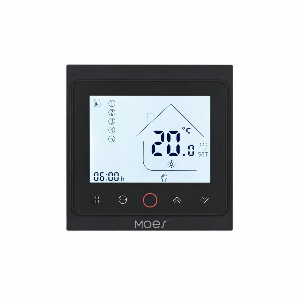 Inteligentny Termostat Elektroniczny Grzejnikowy do Ogrzewania Wodnego i Elektrycznego - 10