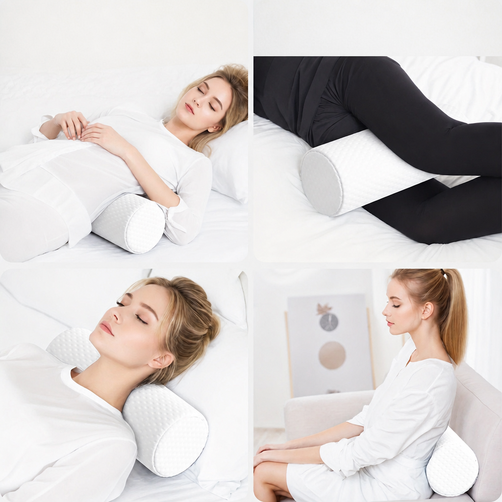 Poduszka Ergonomiczna Zdejmowana Do Spania Okrągła - 4