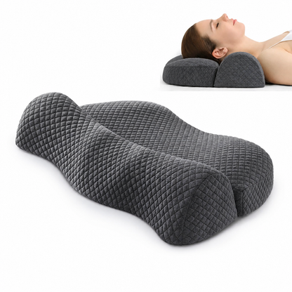 Poduszka Szyjna Ergonomiczna Ortopedyczna z Pianki Memory dla Śpiących na Boku - 1