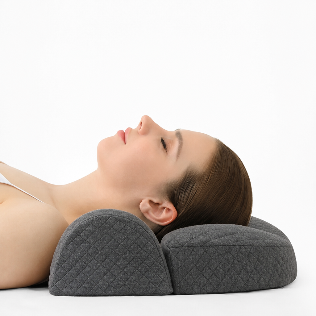 Poduszka Szyjna Ergonomiczna Ortopedyczna z Pianki Memory dla Śpiących na Boku - 2
