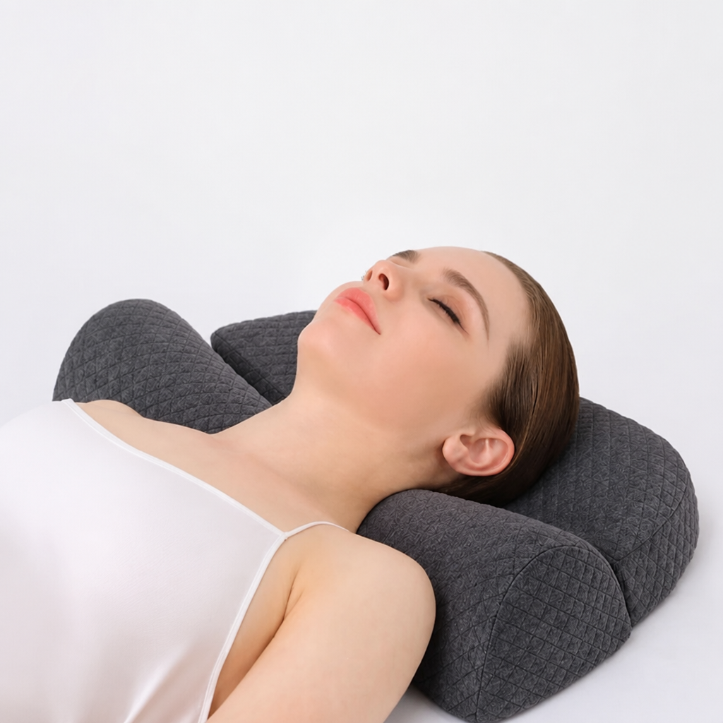 Poduszka Szyjna Ergonomiczna Ortopedyczna z Pianki Memory dla Śpiących na Boku - 5